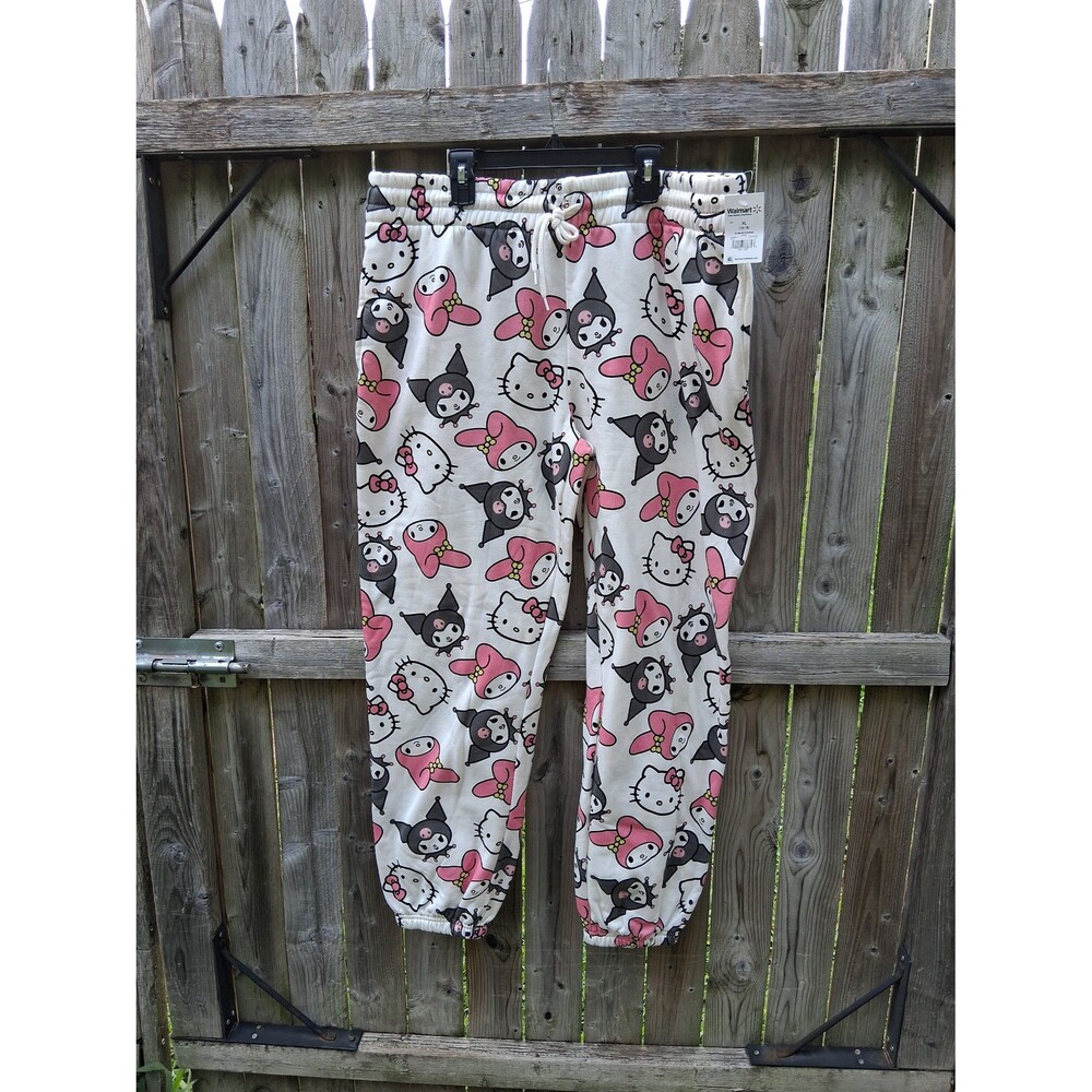 415 Hello Kitty & Friends by Sanrio Melody White PJ Pajama Sweat Pants XL 16-18